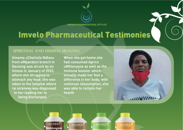 Imvelo Pharmaceuticals Testimonies