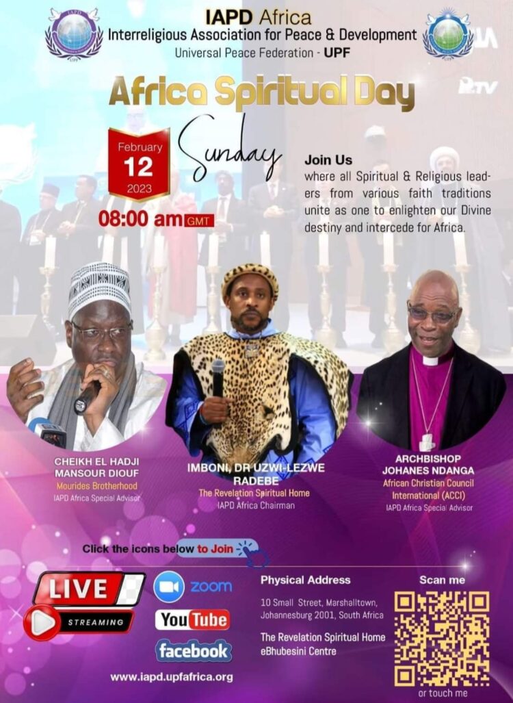 The Revelation Spiritual Home takes center stage as it hosts the first of Africa Spiritual Day